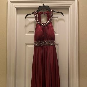 Red maxi dress sleeveless